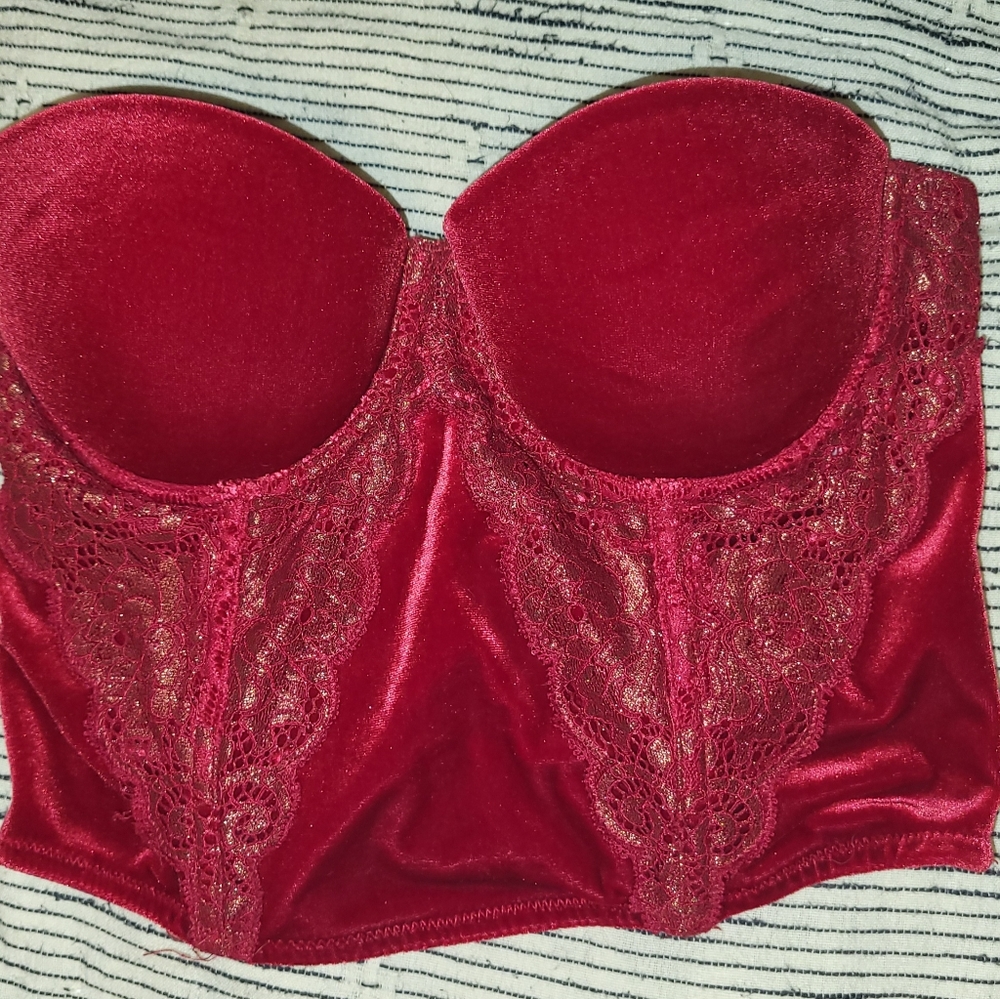 Not for sale Victoria's Secret 34B corset padded top with hook closure on back